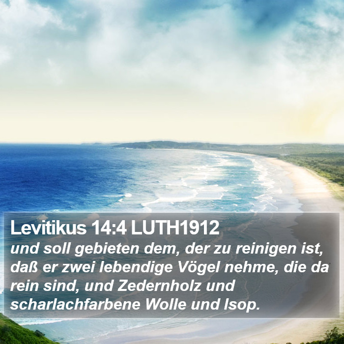 Levitikus 14:4 LUTH1912 Bible Study