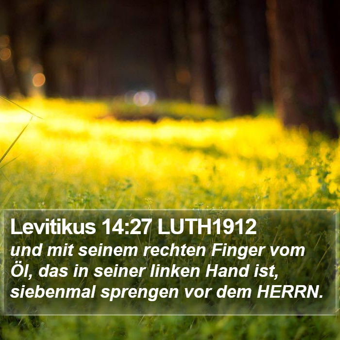 Levitikus 14:27 LUTH1912 Bible Study