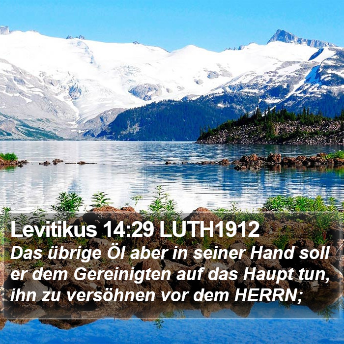 Levitikus 14:29 LUTH1912 Bible Study