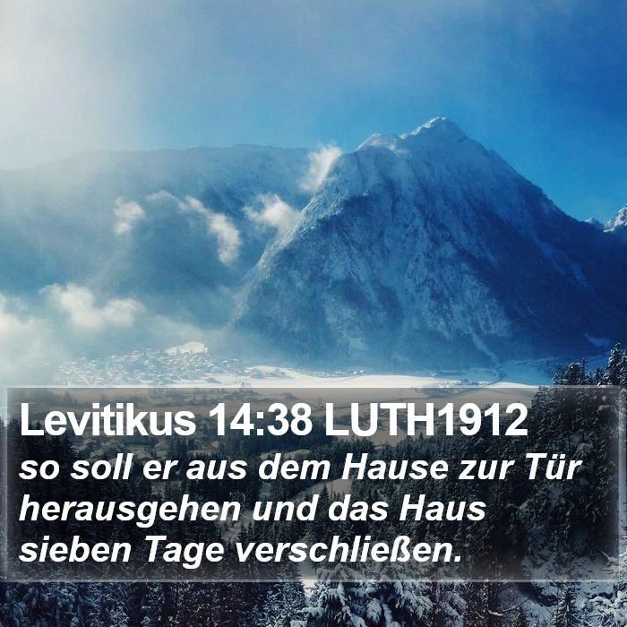 Levitikus 14:38 LUTH1912 Bible Study