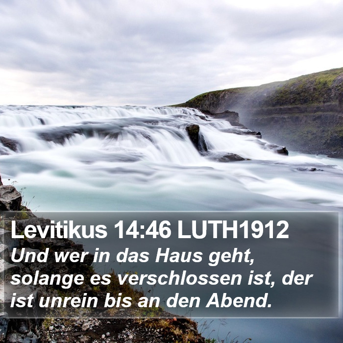 Levitikus 14:46 LUTH1912 Bible Study