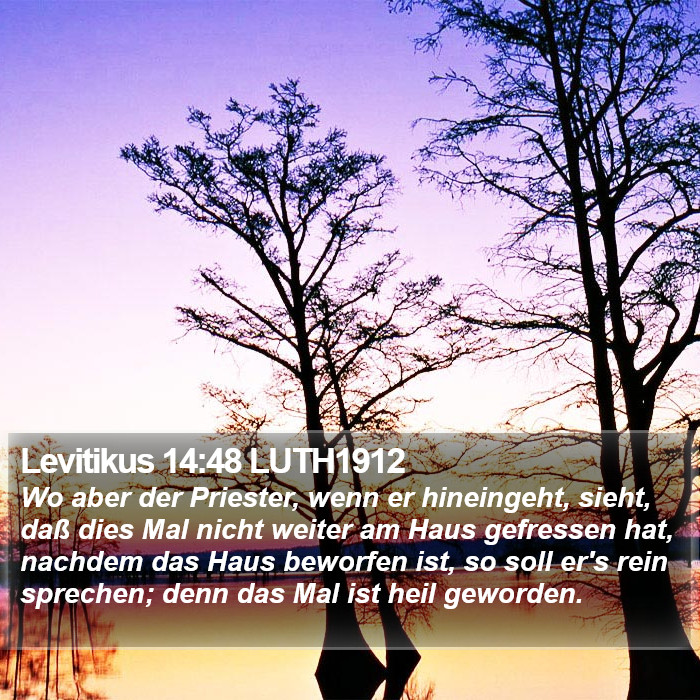 Levitikus 14:48 LUTH1912 Bible Study