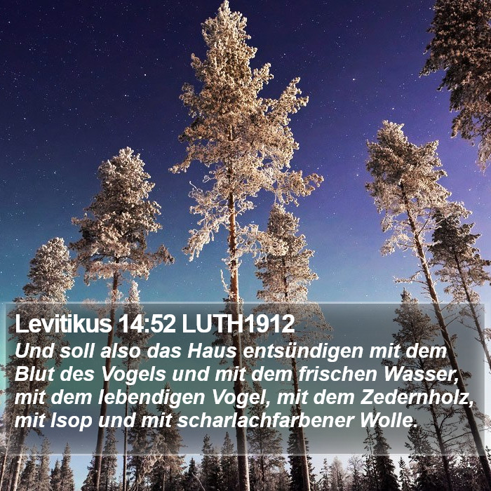 Levitikus 14:52 LUTH1912 Bible Study