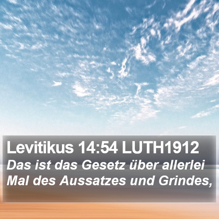 Levitikus 14:54 LUTH1912 Bible Study