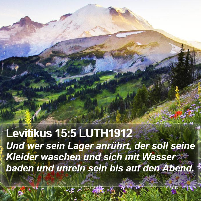 Levitikus 15:5 LUTH1912 Bible Study