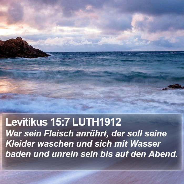 Levitikus 15:7 LUTH1912 Bible Study