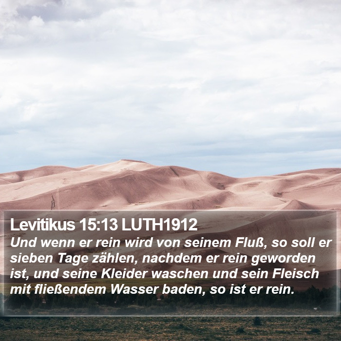 Levitikus 15:13 LUTH1912 Bible Study