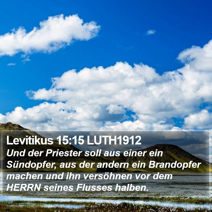 Levitikus 15:15 LUTH1912 Bible Study