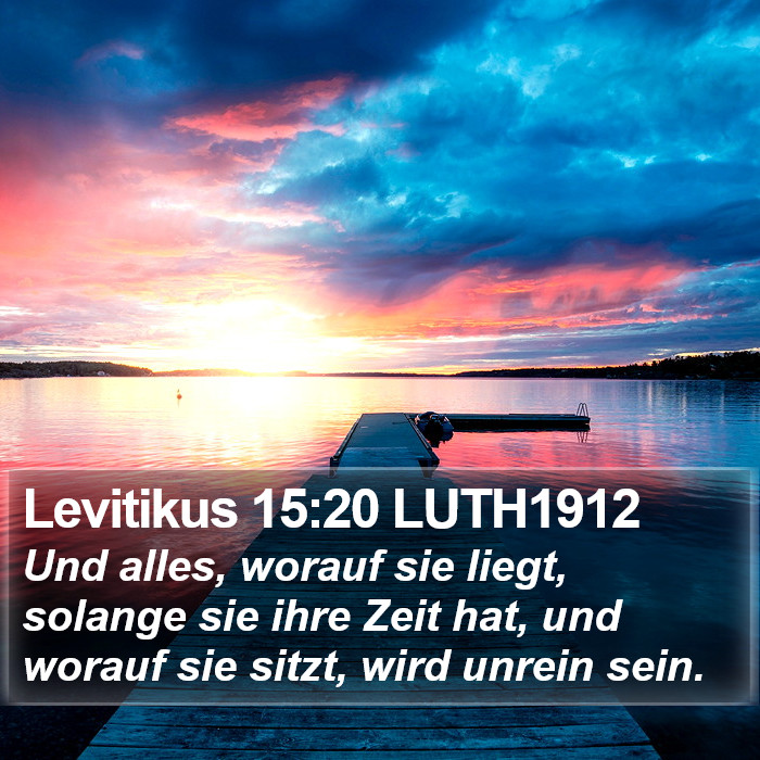 Levitikus 15:20 LUTH1912 Bible Study