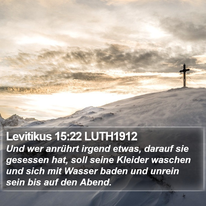 Levitikus 15:22 LUTH1912 Bible Study