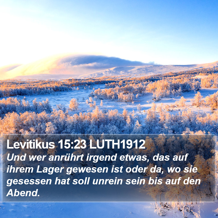 Levitikus 15:23 LUTH1912 Bible Study