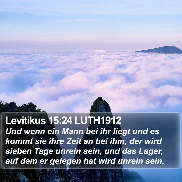 Levitikus 15:24 LUTH1912 Bible Study