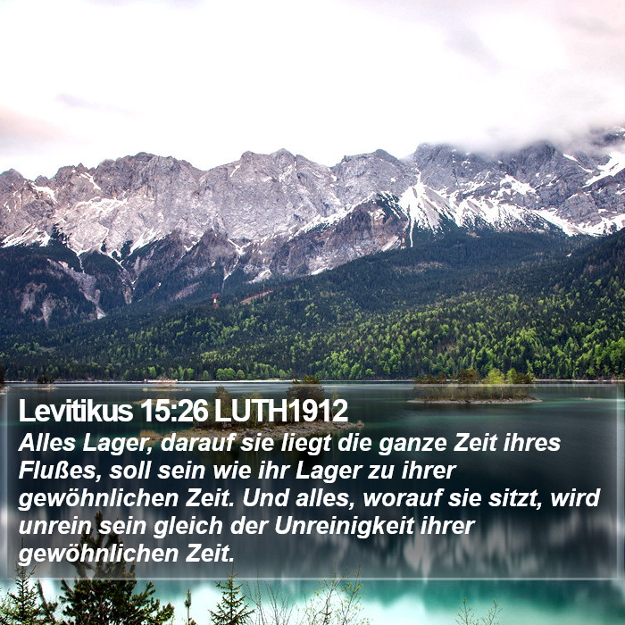 Levitikus 15:26 LUTH1912 Bible Study