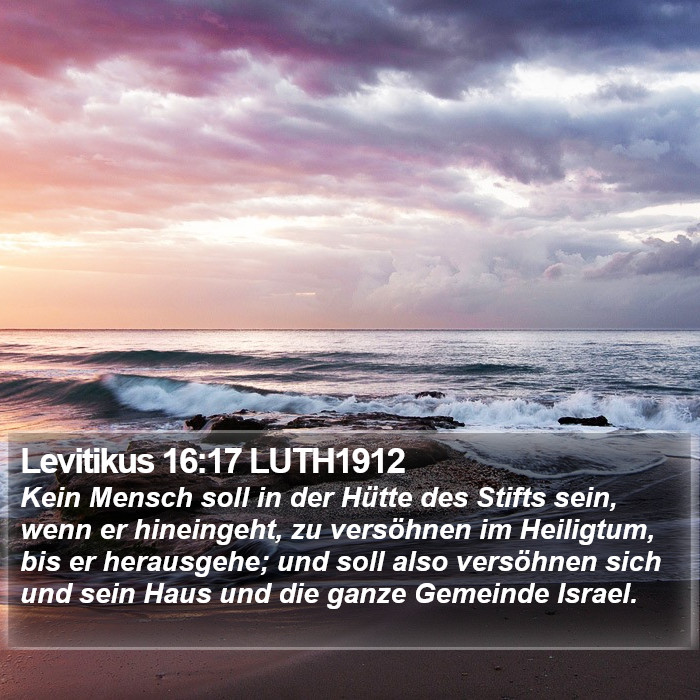 Levitikus 16:17 LUTH1912 Bible Study