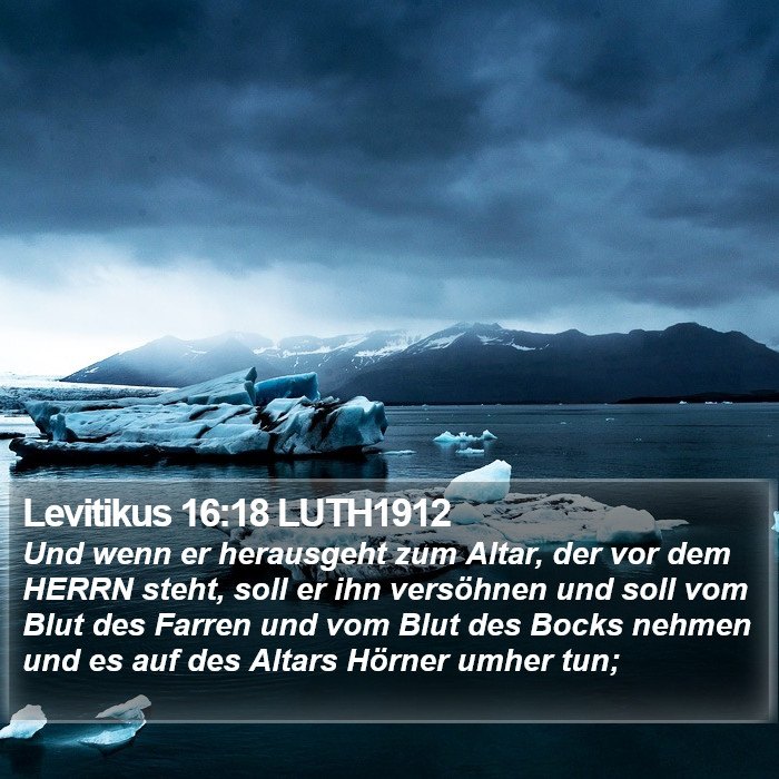 Levitikus 16:18 LUTH1912 Bible Study