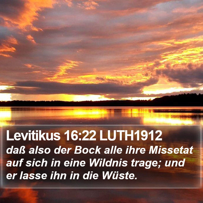 Levitikus 16:22 LUTH1912 Bible Study