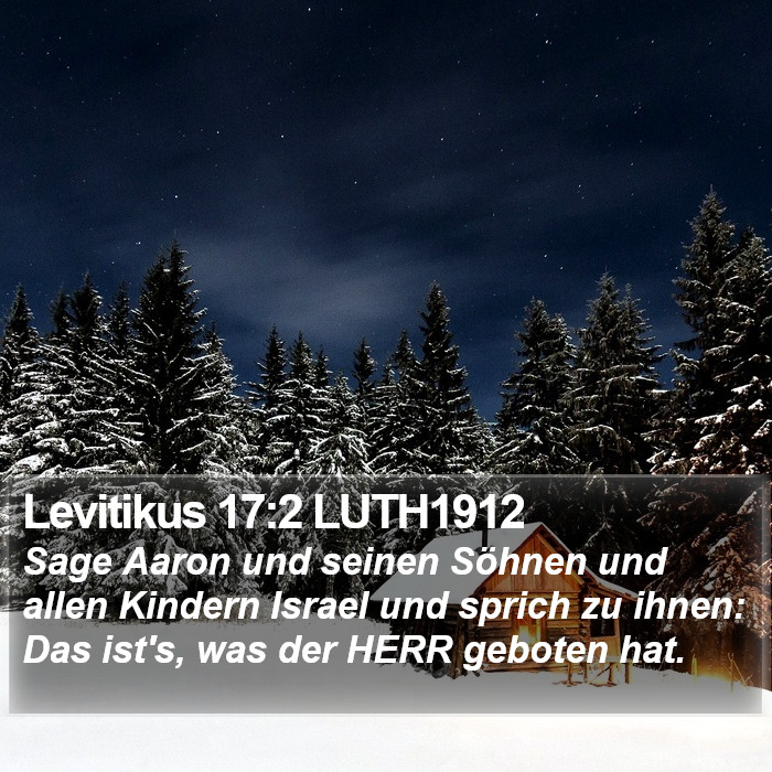 Levitikus 17:2 LUTH1912 Bible Study