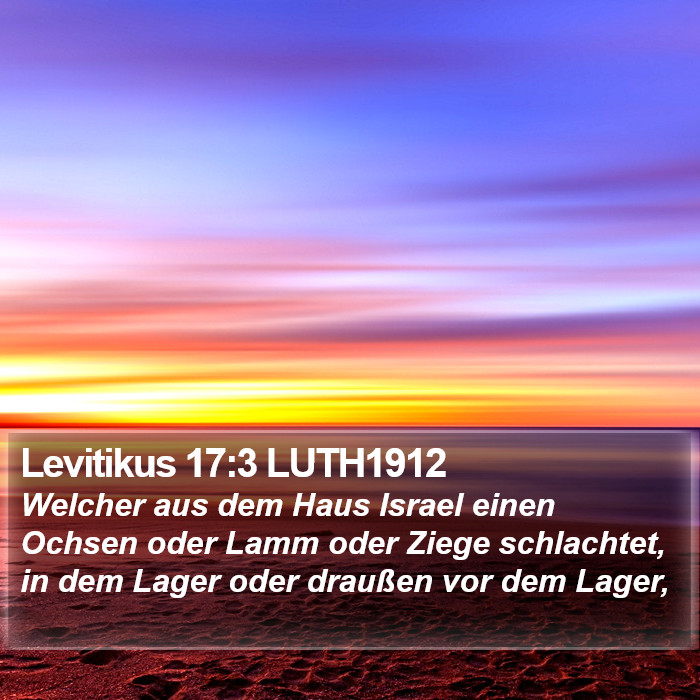 Levitikus 17:3 LUTH1912 Bible Study