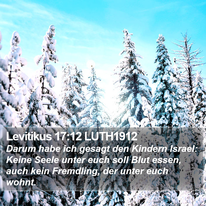 Levitikus 17:12 LUTH1912 Bible Study