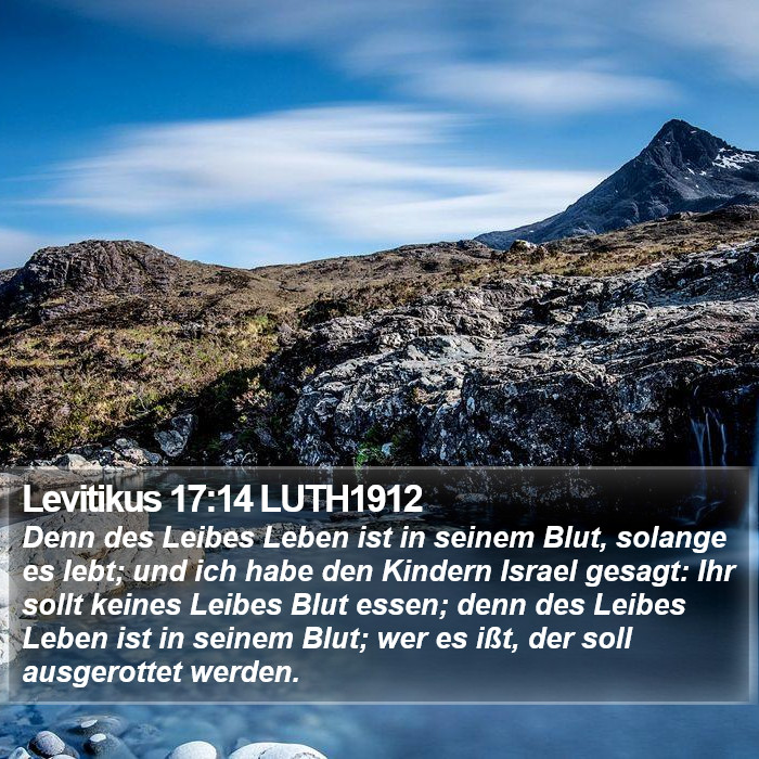 Levitikus 17:14 LUTH1912 Bible Study