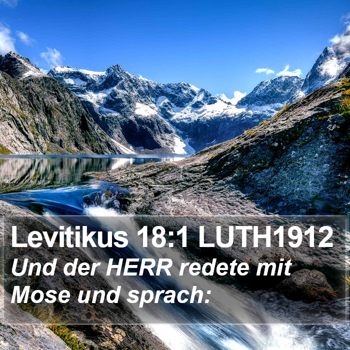 Levitikus 18:1 LUTH1912 Bible Study