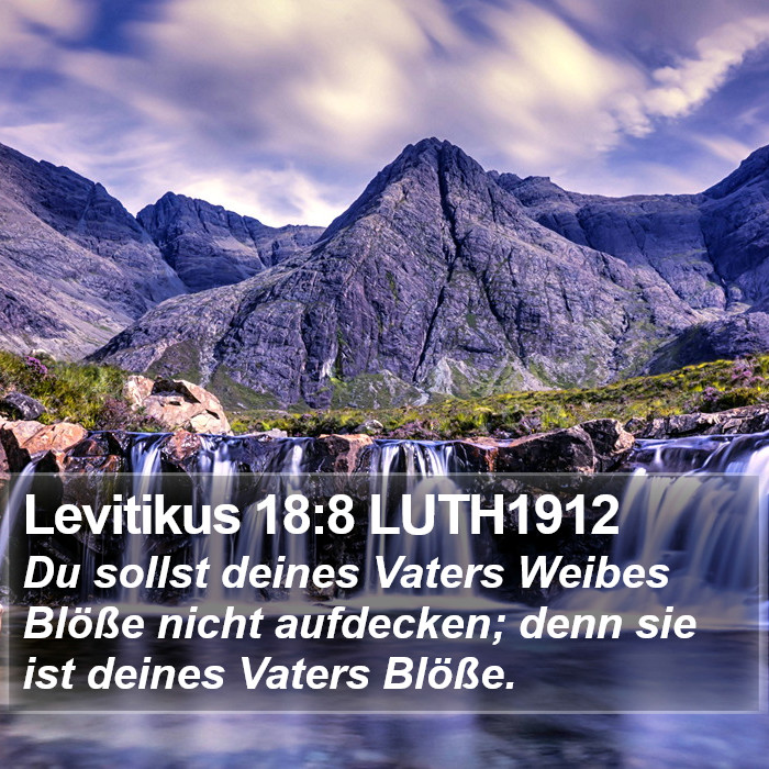Levitikus 18:8 LUTH1912 Bible Study