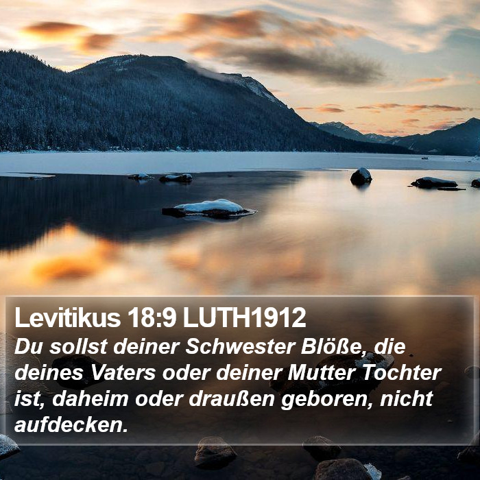 Levitikus 18:9 LUTH1912 Bible Study