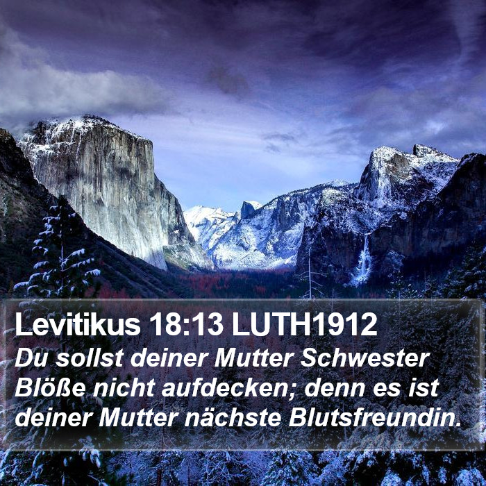 Levitikus 18:13 LUTH1912 Bible Study