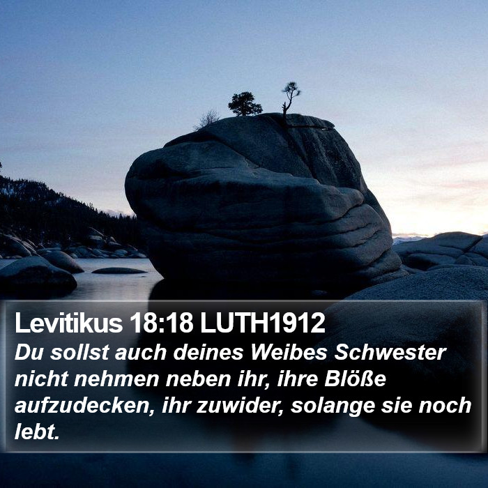 Levitikus 18:18 LUTH1912 Bible Study