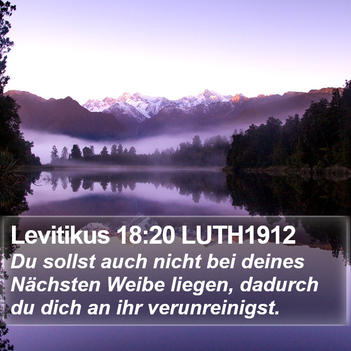 Levitikus 18:20 LUTH1912 Bible Study