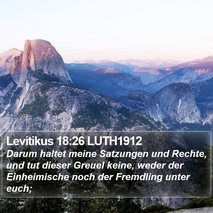 Levitikus 18:26 LUTH1912 Bible Study
