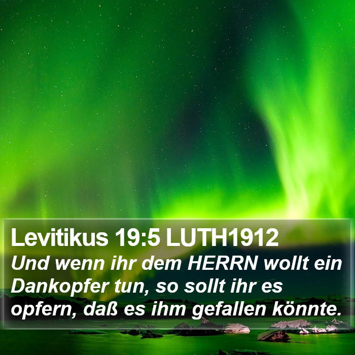 Levitikus 19:5 LUTH1912 Bible Study