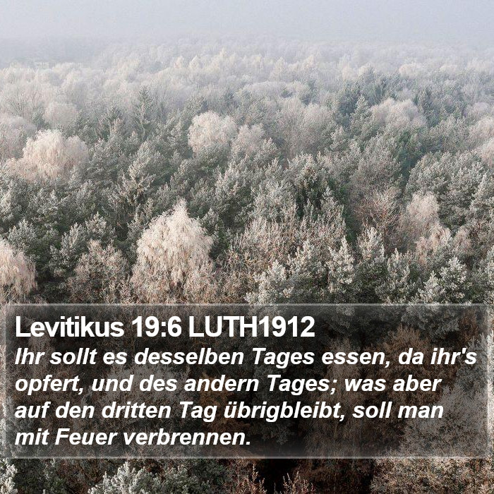 Levitikus 19:6 LUTH1912 Bible Study