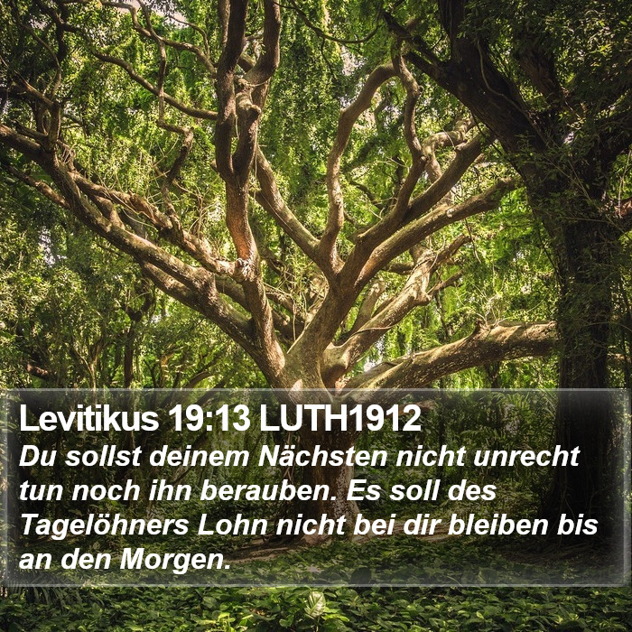 Levitikus 19:13 LUTH1912 Bible Study