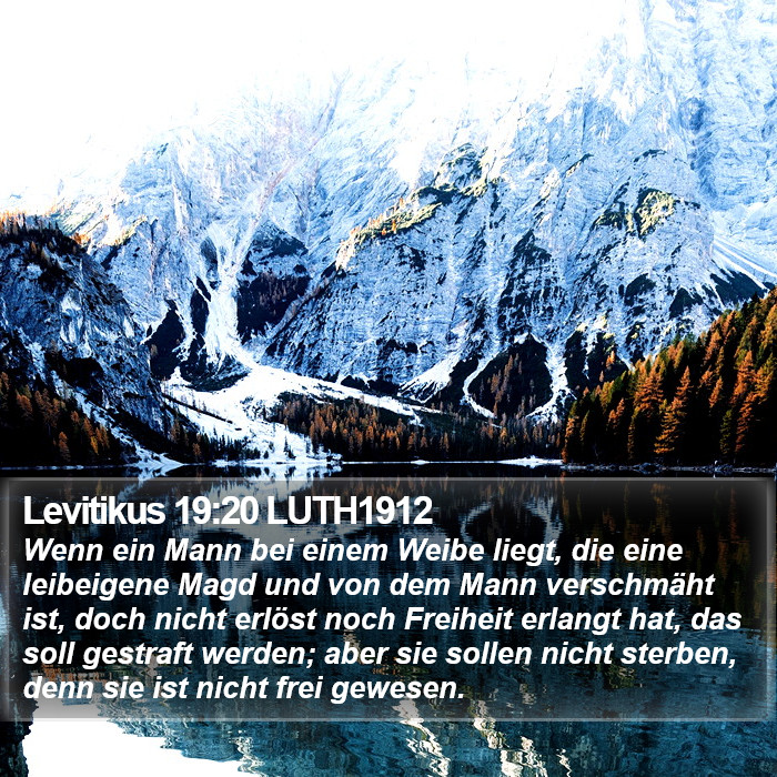 Levitikus 19:20 LUTH1912 Bible Study