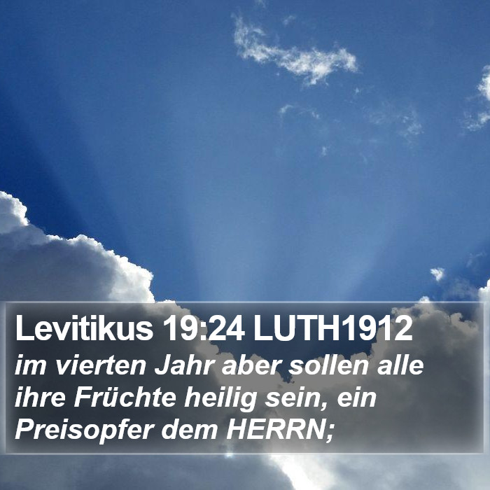 Levitikus 19:24 LUTH1912 Bible Study