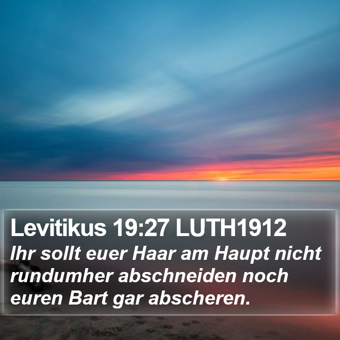 Levitikus 19:27 LUTH1912 Bible Study
