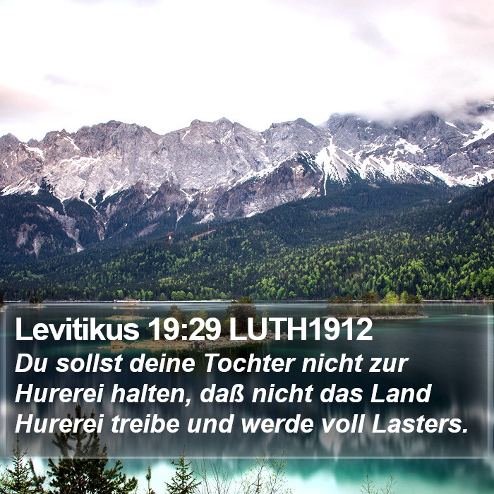 Levitikus 19:29 LUTH1912 Bible Study