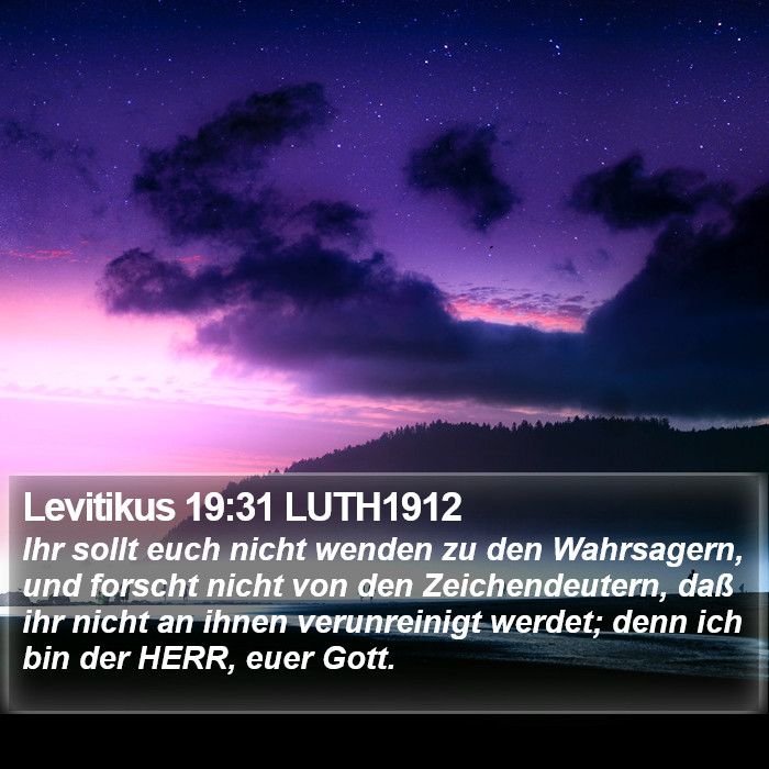 Levitikus 19:31 LUTH1912 Bible Study