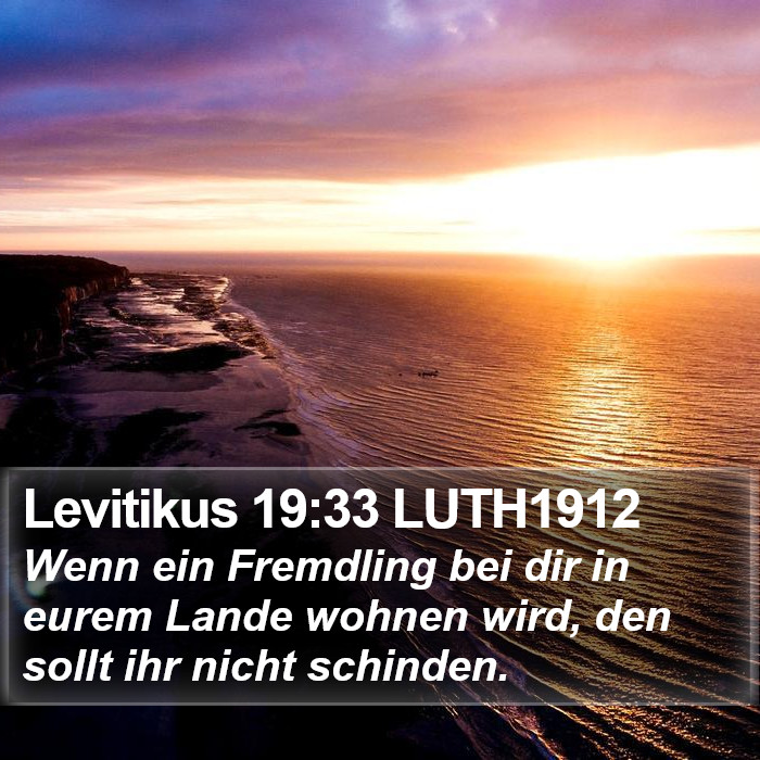 Levitikus 19:33 LUTH1912 Bible Study