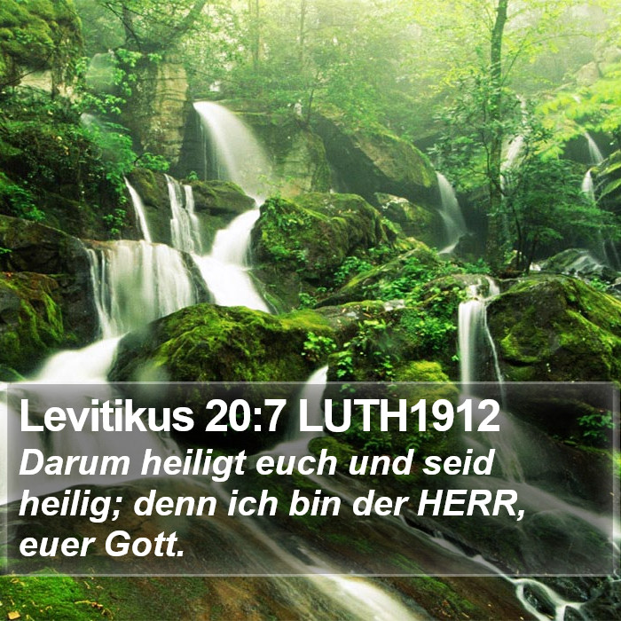 Levitikus 20:7 LUTH1912 Bible Study