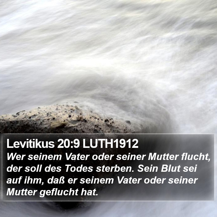 Levitikus 20:9 LUTH1912 Bible Study