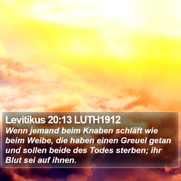 Levitikus 20:13 LUTH1912 Bible Study