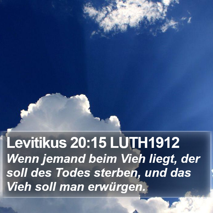 Levitikus 20:15 LUTH1912 Bible Study