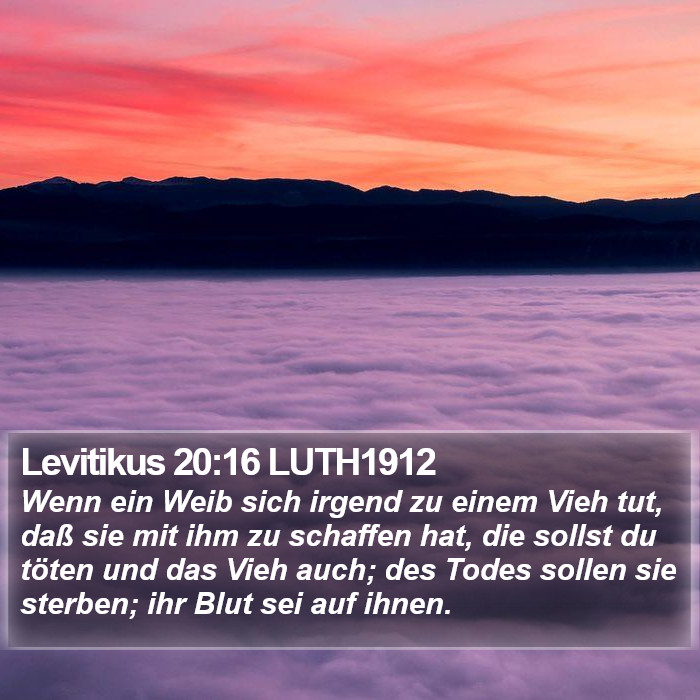 Levitikus 20:16 LUTH1912 Bible Study