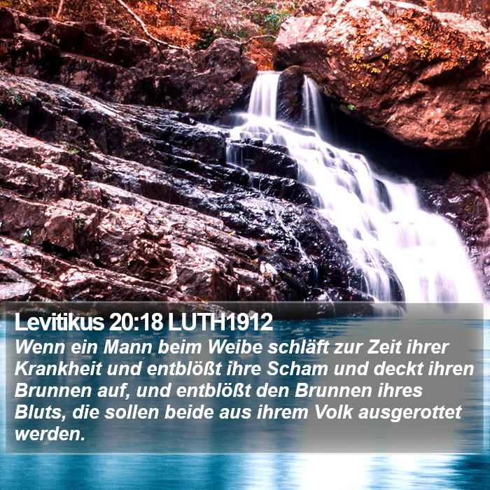 Levitikus 20:18 LUTH1912 Bible Study