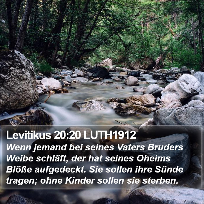 Levitikus 20:20 LUTH1912 Bible Study