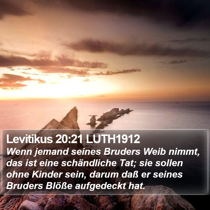 Levitikus 20:21 LUTH1912 Bible Study