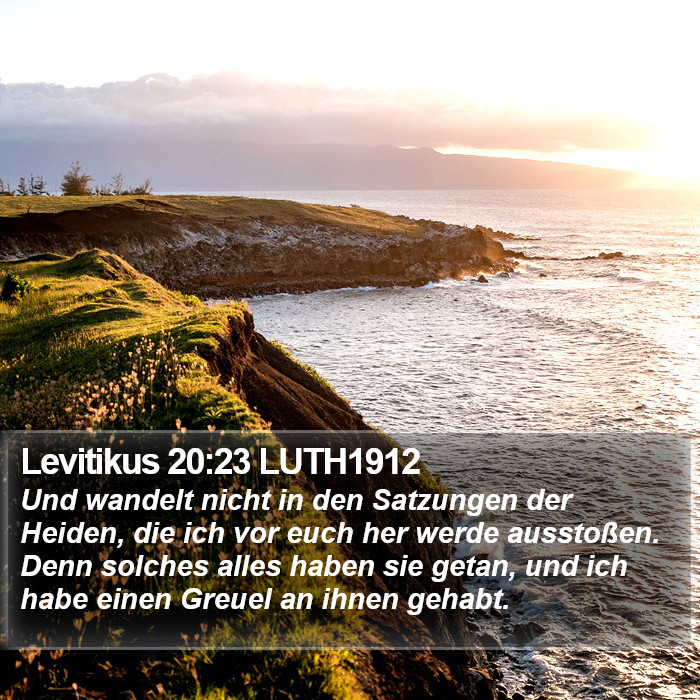 Levitikus 20:23 LUTH1912 Bible Study