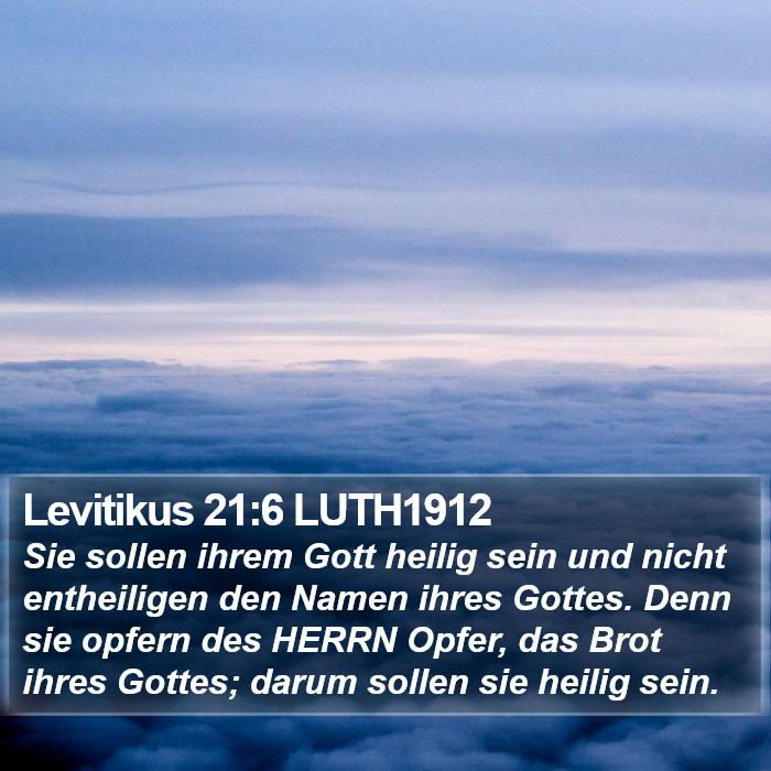 Levitikus 21:6 LUTH1912 Bible Study